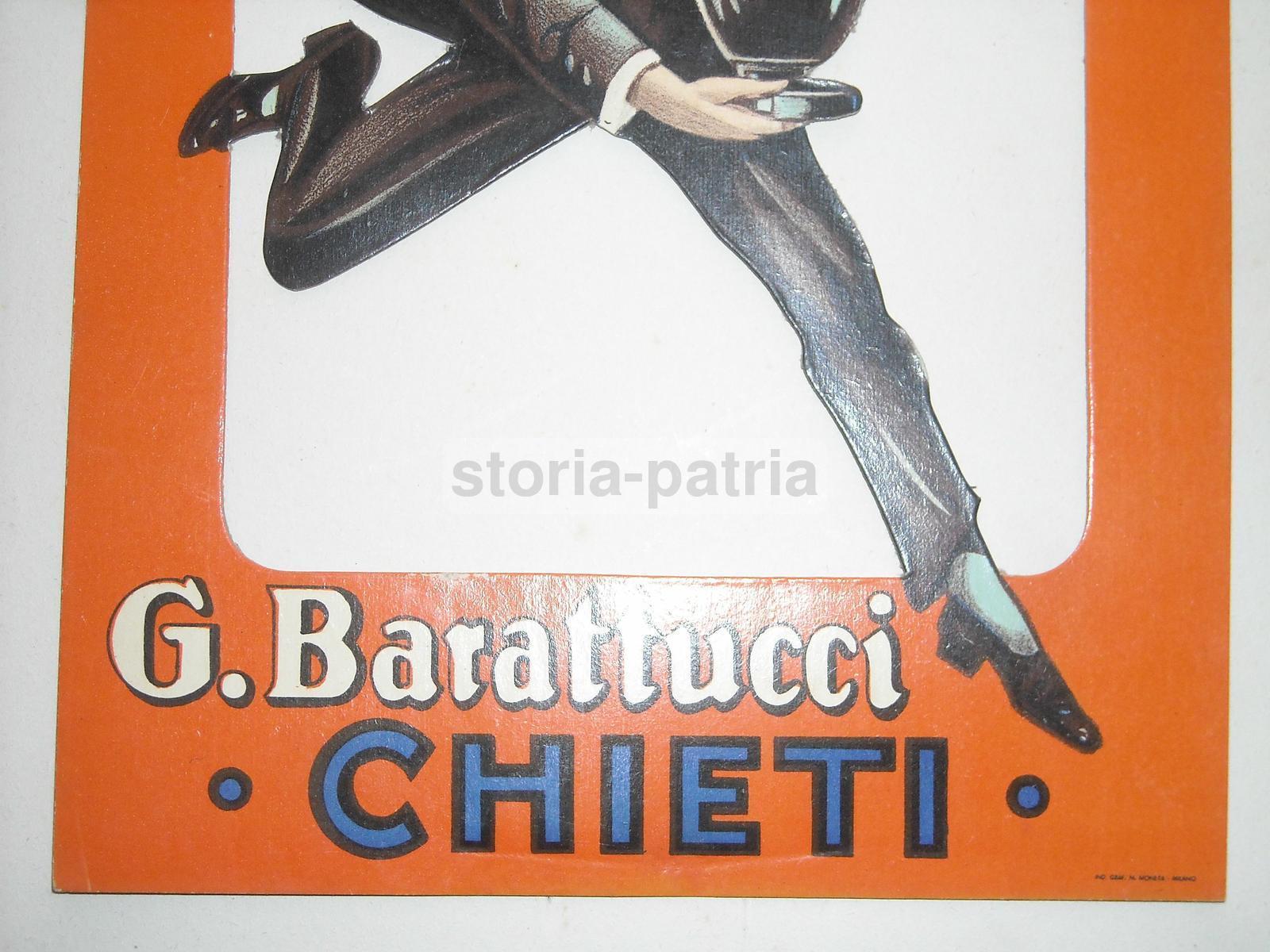 Abruzzo, Chieti, Liquori, Corfinio, Barattucci, Rara Inusuale Locandina Pubblicitaria immagine 1