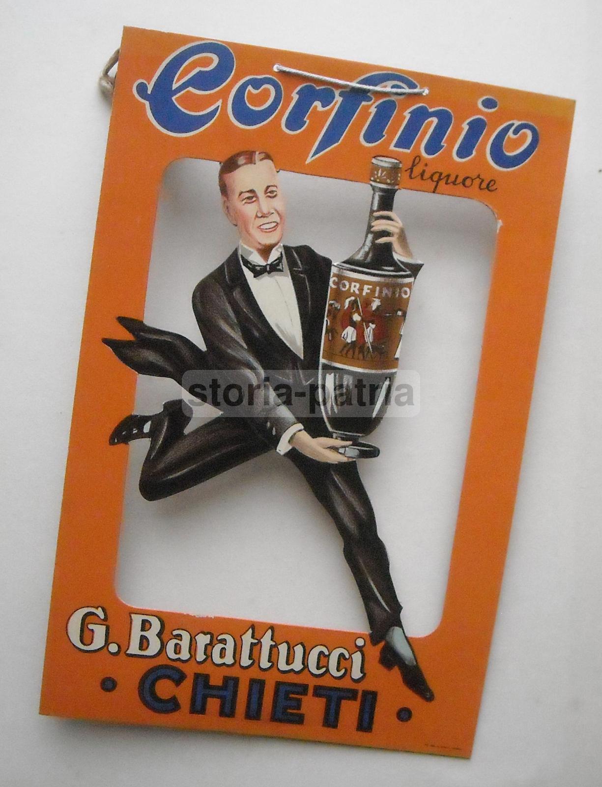 Abruzzo, Chieti, Liquori, Corfinio, Barattucci, Rara Inusuale Locandina Pubblicitaria immagine 2