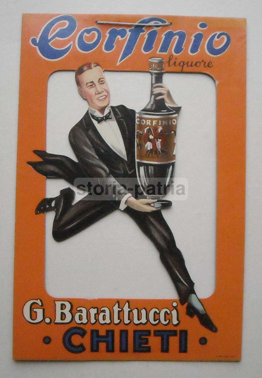 Abruzzo, Chieti, Liquori, Corfinio, Barattucci, Rara Inusuale Locandina Pubblicitaria immagine 6