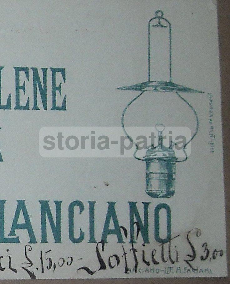 Abruzzo, Lanciano, Illuminazione, Lumi, Lampade, Acetilene, Antica Rara Pubblicitaria immagine 3