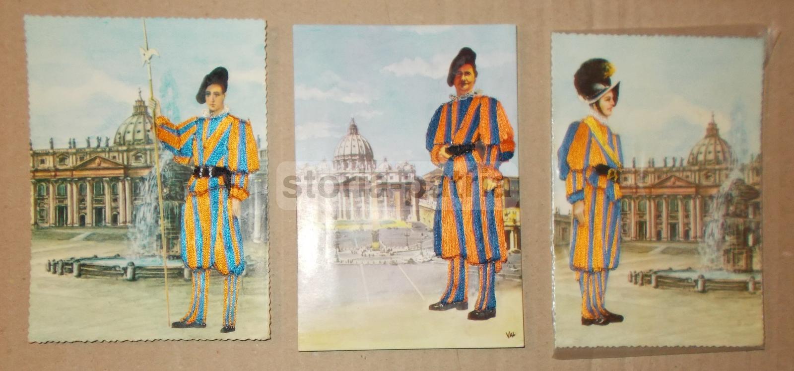 Abruzzo, Scanno, Arte E Folklore, Costumi Popolari, Veduta Con Lago, Con Tessuti Fili immagine 4