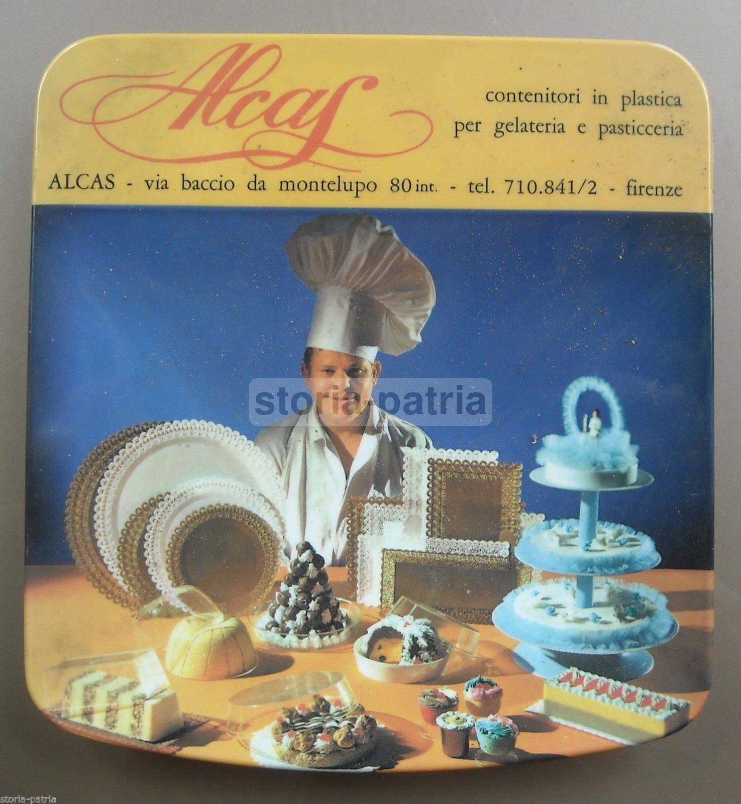 Alcas, Decorativa Vecchia Pubblicitaria, Cucina, Dolciaria, Gelateria, Pasticceria immagine 1