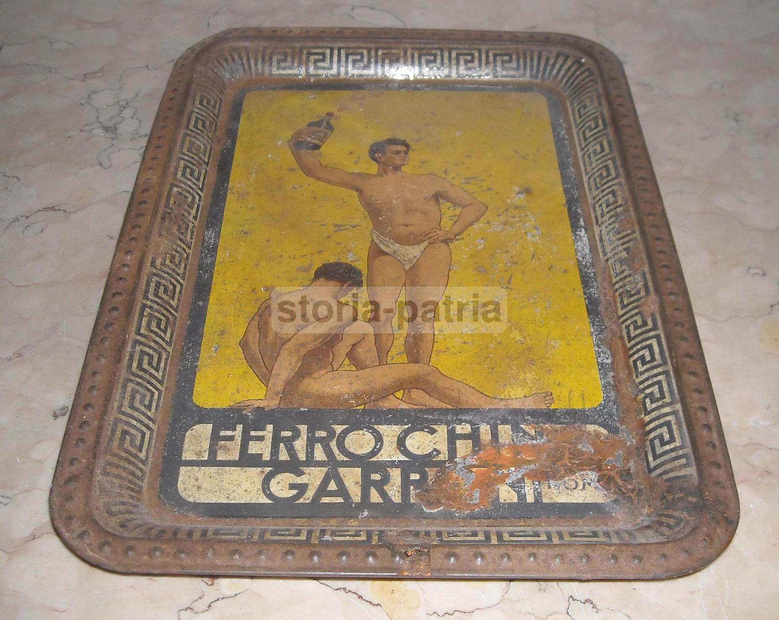 Antica Pubblicitaria, Bellissima Grafica Allegorica, Nudi Maschili, Liquori, Garroni immagine 2