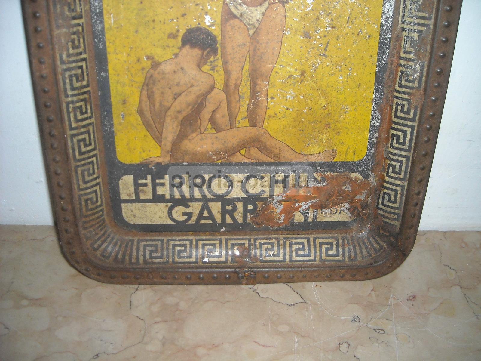 Antica Pubblicitaria, Bellissima Grafica Allegorica, Nudi Maschili, Liquori, Garroni immagine 8