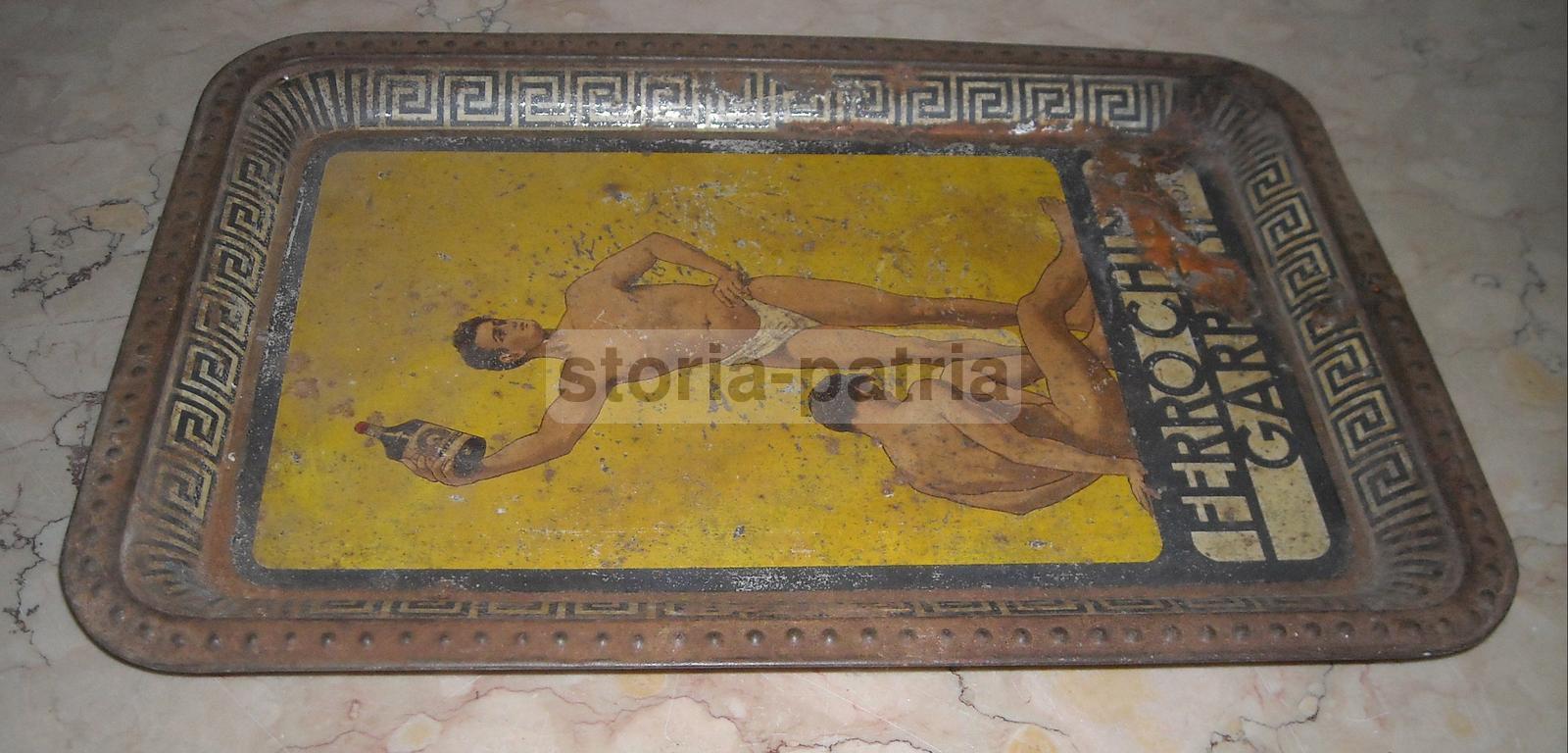 Antica Pubblicitaria, Bellissima Grafica Allegorica, Nudi Maschili, Liquori, Garroni immagine 11