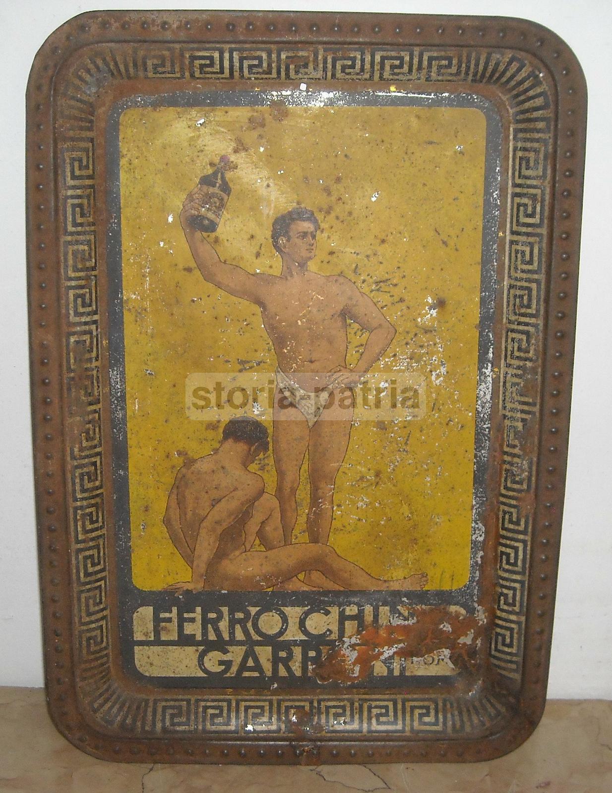 Antica Pubblicitaria, Bellissima Grafica Allegorica, Nudi Maschili, Liquori, Garroni immagine 12