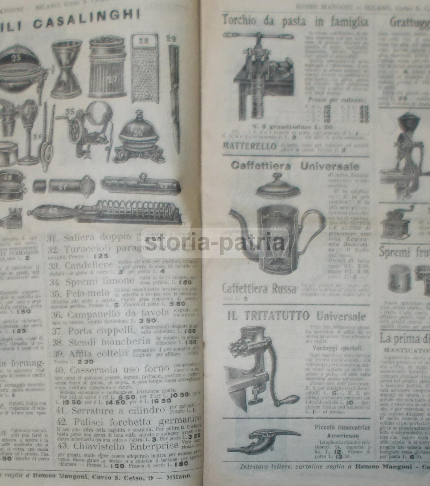 Antico Catalogo, Pipe, Musica, Strumenti Musicali, Amache, Casalinghi, Enologia, Rarita immagine 7