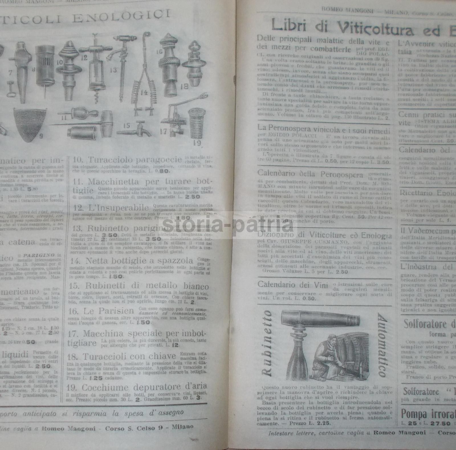 Antico Catalogo, Pipe, Musica, Strumenti Musicali, Amache, Casalinghi, Enologia, Rarita immagine 12