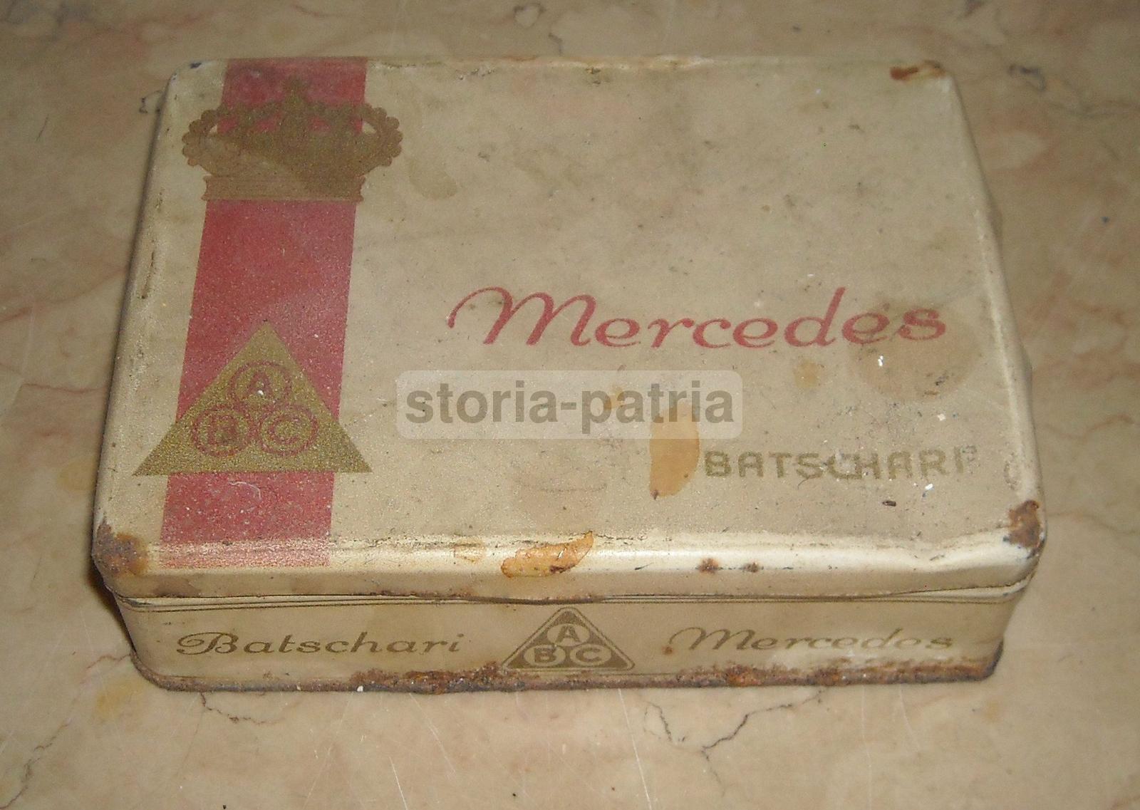 Araldica, Berna, Batschari, Antico Astuccio Metallico, Pubblicitario, Tabacchi, Savoia immagine 3