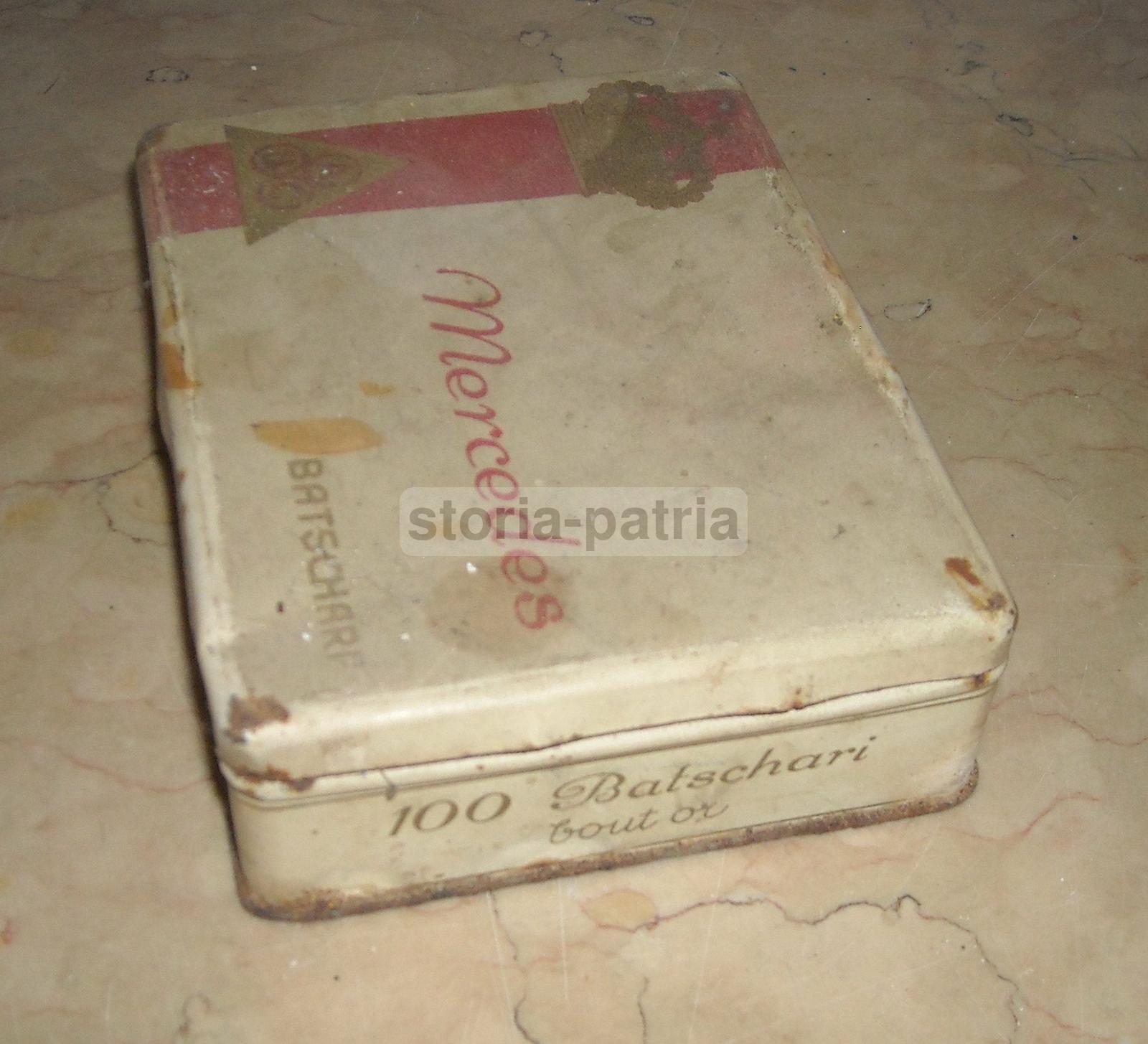 Araldica, Berna, Batschari, Antico Astuccio Metallico, Pubblicitario, Tabacchi, Savoia immagine 4