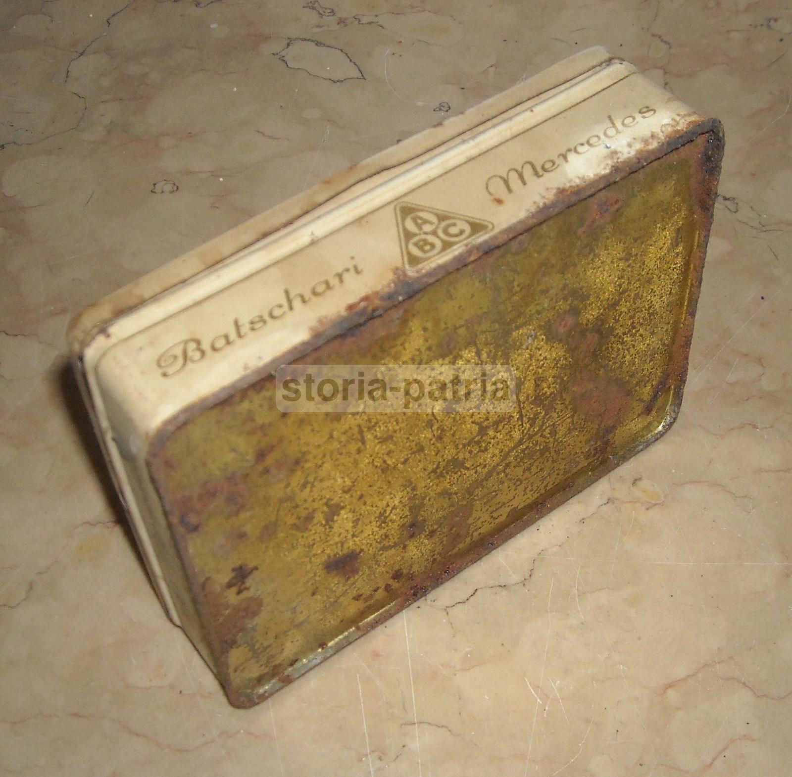 Araldica, Berna, Batschari, Antico Astuccio Metallico, Pubblicitario, Tabacchi, Savoia immagine 7
