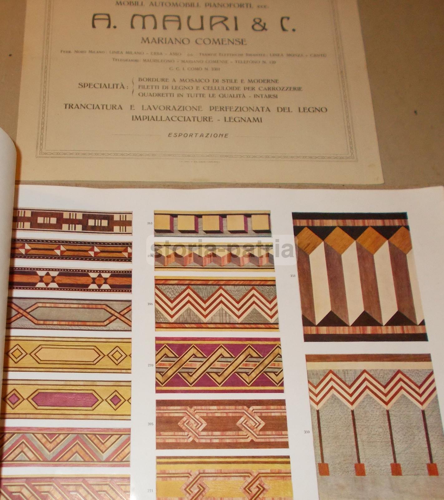Architettura, Arti Decorative, Intarsi In Legno Per Mobili E Automobili, Mauri, Como immagine 2