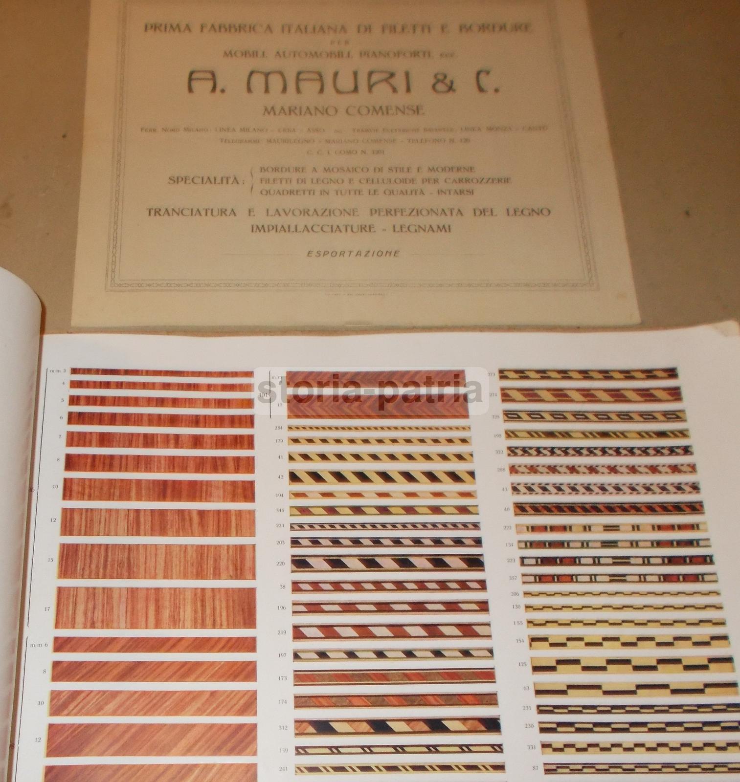 Architettura, Arti Decorative, Intarsi In Legno Per Mobili E Automobili, Mauri, Como immagine 3