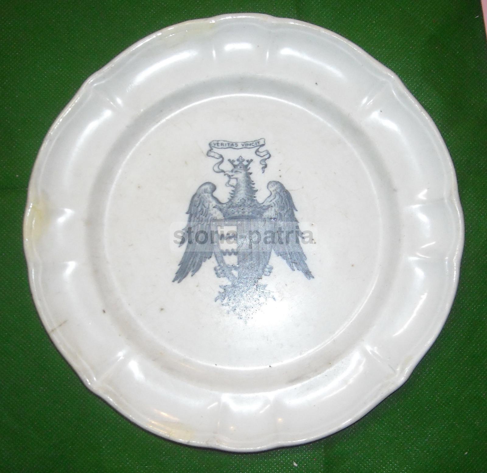 Arte, Araldica, Stemma Gentilizio, Piatto Molto Decorativo, Ceramica Laveno, Restauri immagine 1