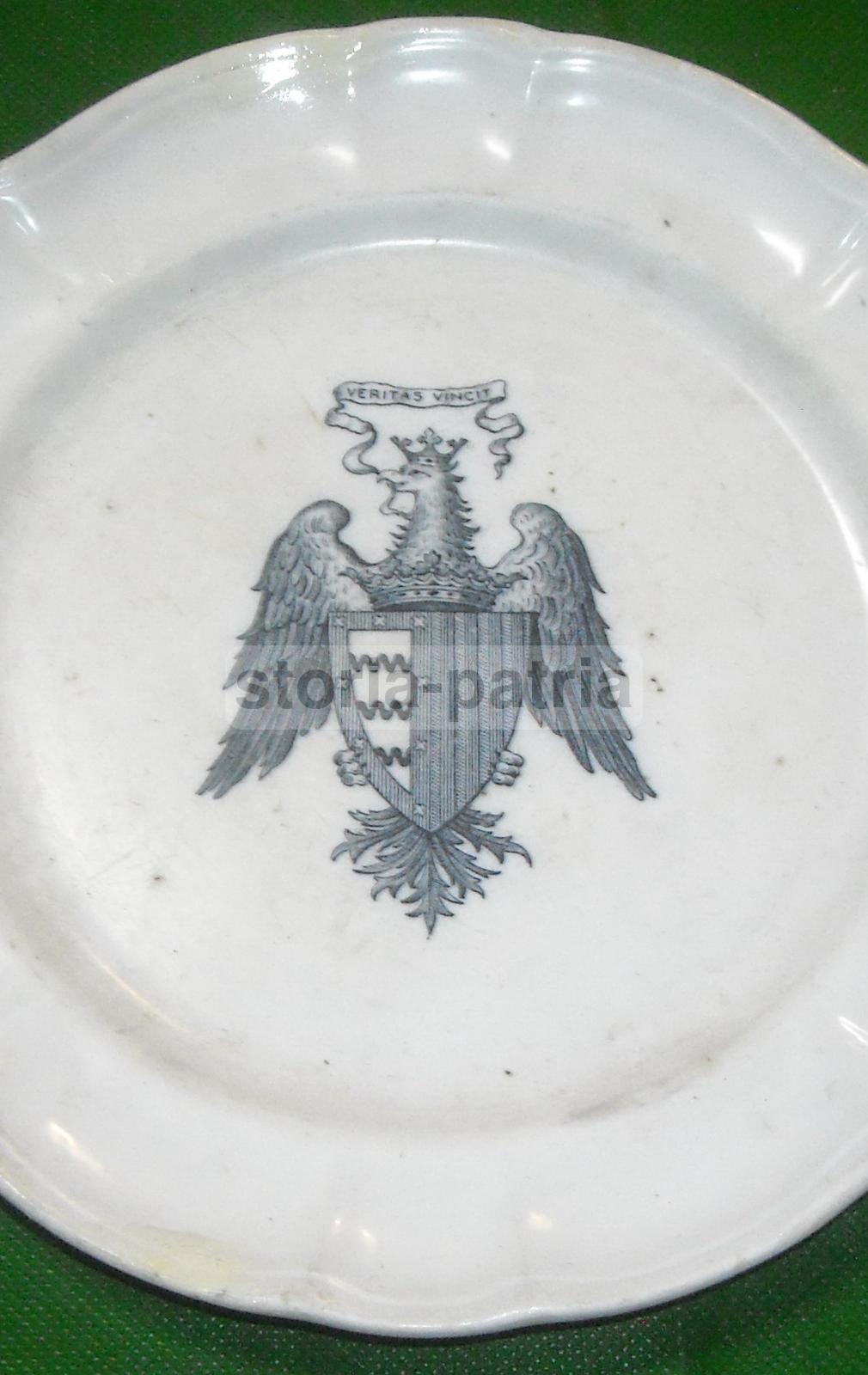 Arte, Araldica, Stemma Gentilizio, Piatto Molto Decorativo, Ceramica Laveno, Restauri immagine 3
