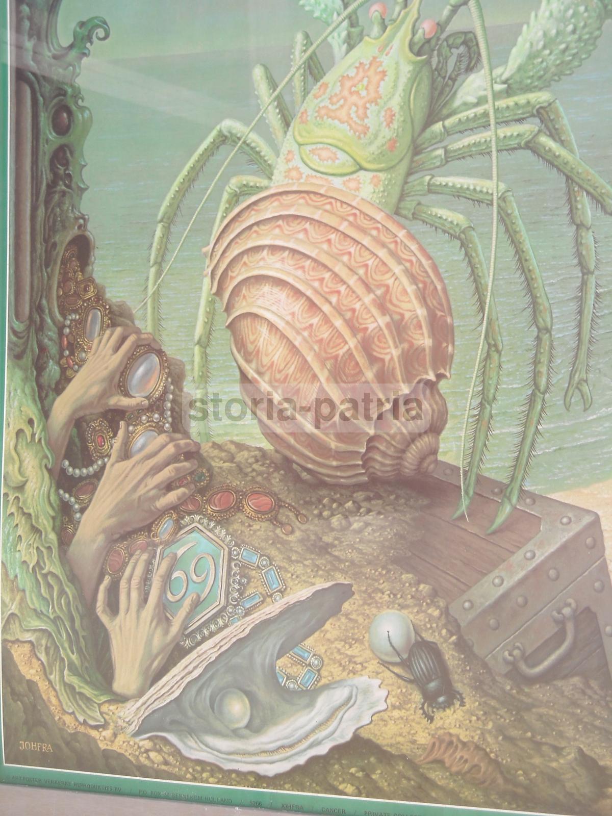 Arte, Astrologia, Esoterismo, Costellazioni, Massoneria, Suggestive Allegorie, Cancro immagine 5