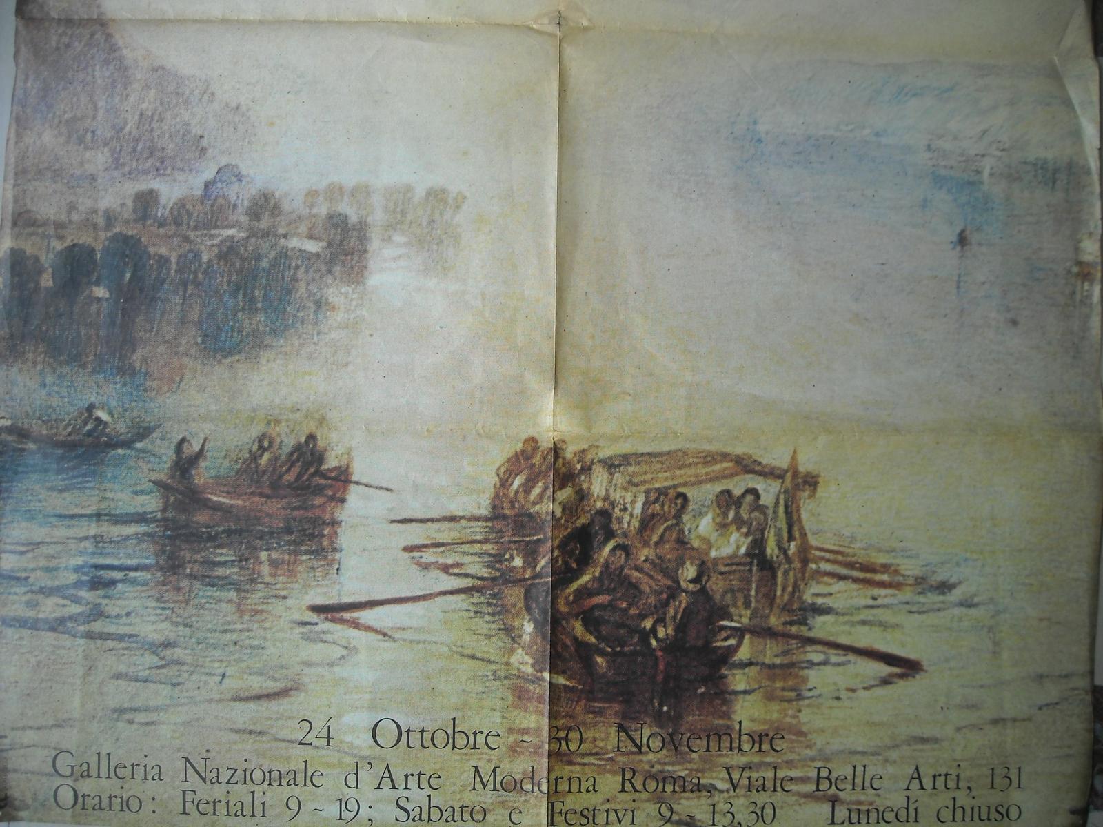 Arte, Esposizione, Turner, Grande Manifesto Pubblicitario, Decorativo, Da Collezione immagine 2