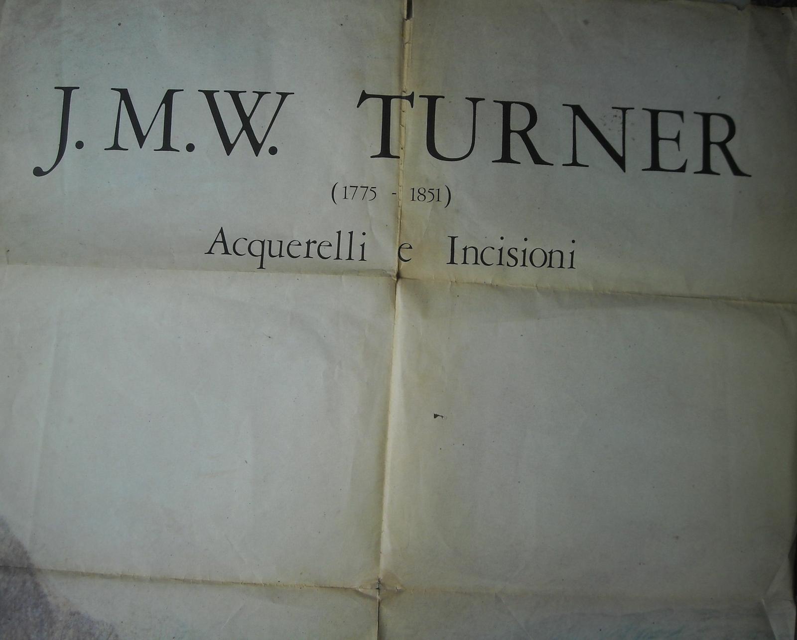 Arte, Esposizione, Turner, Grande Manifesto Pubblicitario, Decorativo, Da Collezione immagine 3