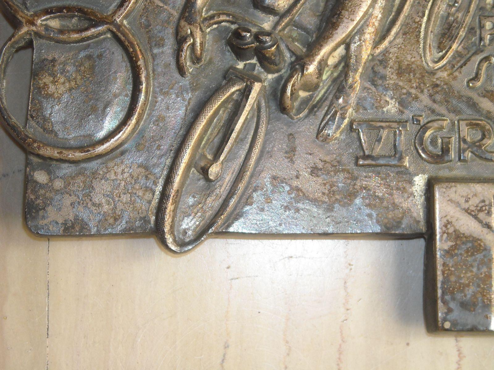 Arte, Scultura, Malinverni, Ciclismo, Sport, Biciclette, Rara Pubblicitaria Pirelli immagine 9