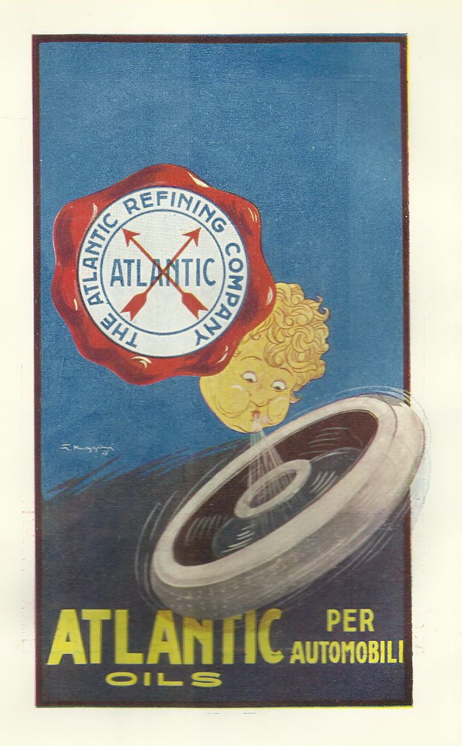 Auto, Automobilismo, Citroen Italiana, Lubrificanti, Atlantic Oils, Pubblicitaria immagine 2