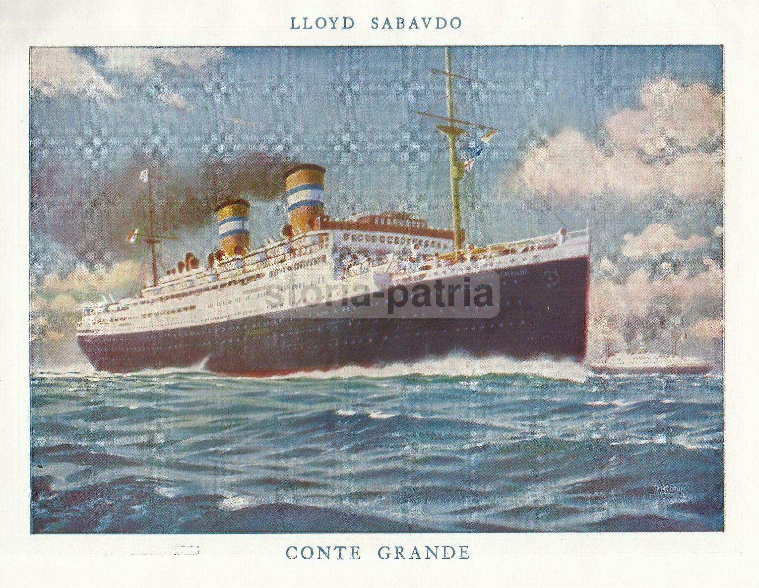 Automobili, Carburanti, Distributore Shell, Renzo Bassi, Lloyd Sabaudo, Conte Grande immagine 1