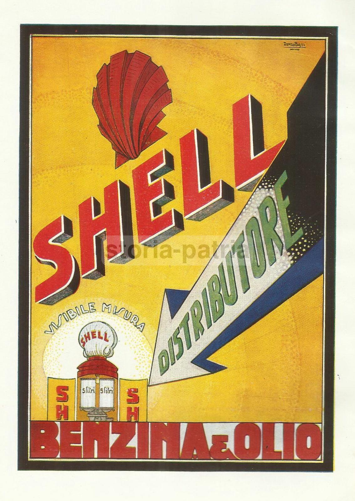 Automobili, Carburanti, Distributore Shell, Renzo Bassi, Lloyd Sabaudo, Conte Grande immagine 2