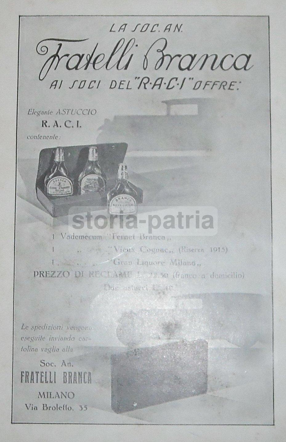 Automobilismo, Raci, Orologio Per Garage, Pubblicitaria Antica, Branca, Liquori, 30 immagine 2