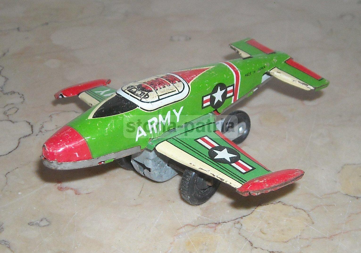 Aviazione Militare, Aeronautica, Grazioso Giocattolo d'Epoca, Modellino Di Aereo immagine 1