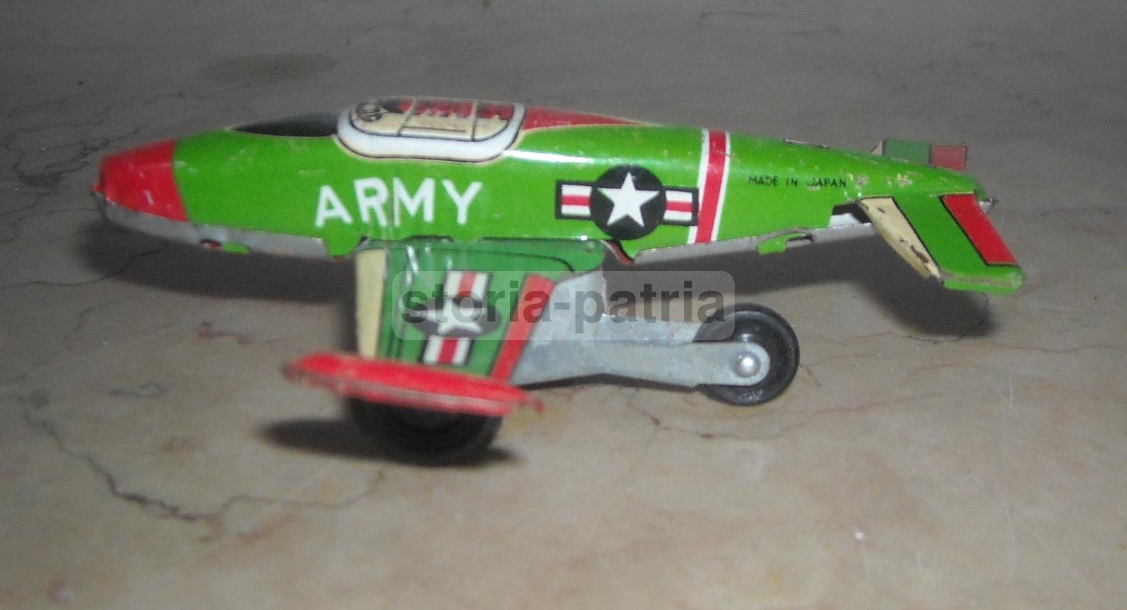 Aviazione Militare, Aeronautica, Grazioso Giocattolo d'Epoca, Modellino Di Aereo immagine 2