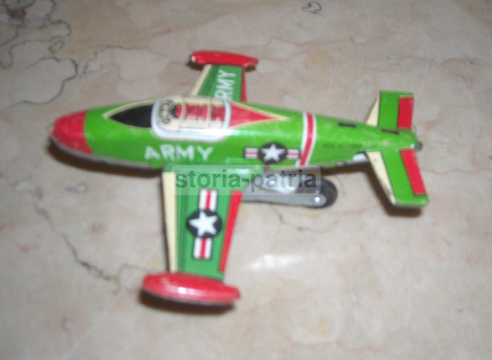 Aviazione Militare, Aeronautica, Grazioso Giocattolo d'Epoca, Modellino Di Aereo immagine 3