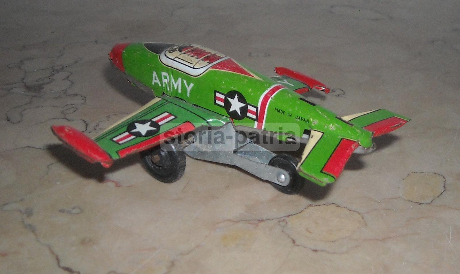 Aviazione Militare, Aeronautica, Grazioso Giocattolo d'Epoca, Modellino Di Aereo immagine 4