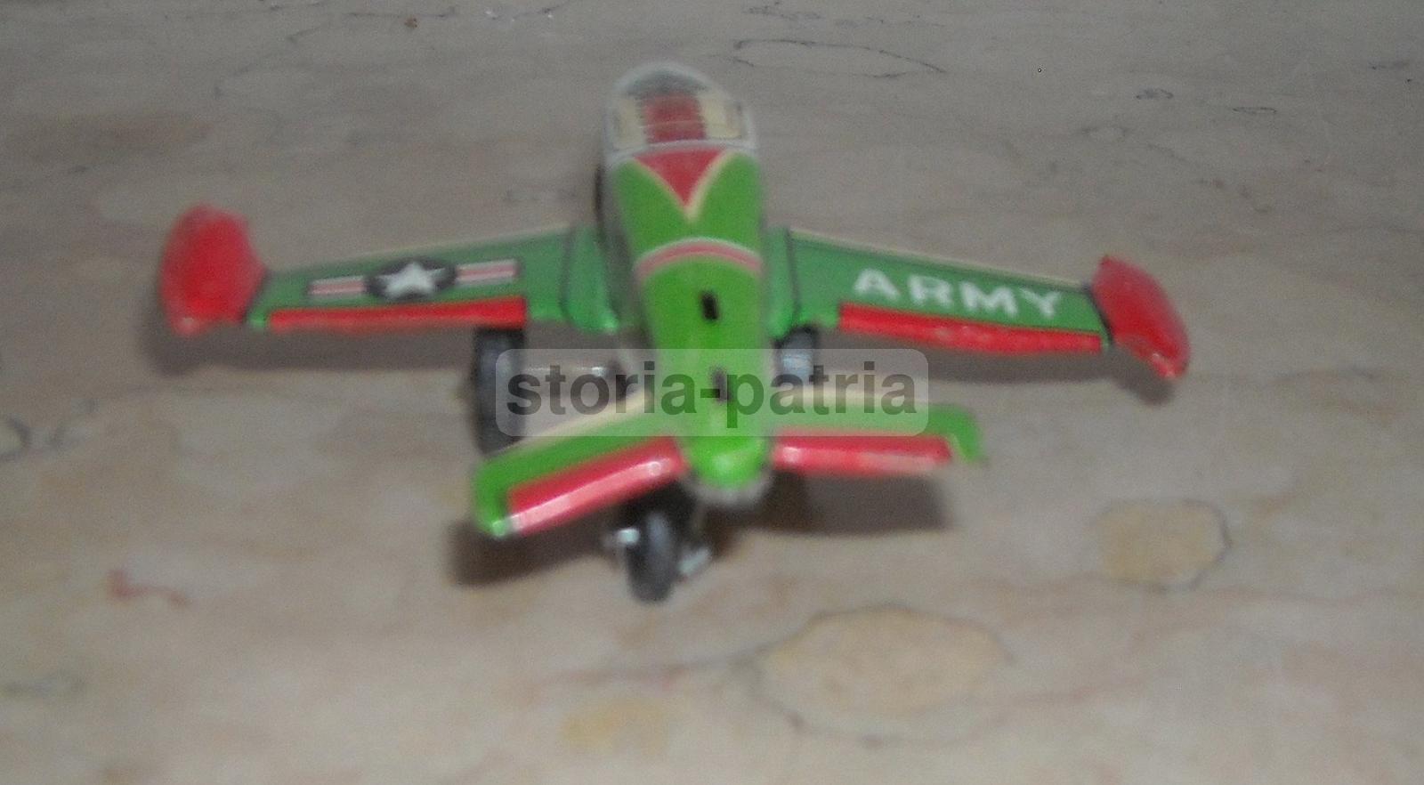 Aviazione Militare, Aeronautica, Grazioso Giocattolo d'Epoca, Modellino Di Aereo immagine 6