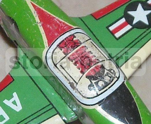 Aviazione Militare, Aeronautica, Grazioso Giocattolo d'Epoca, Modellino Di Aereo immagine 10