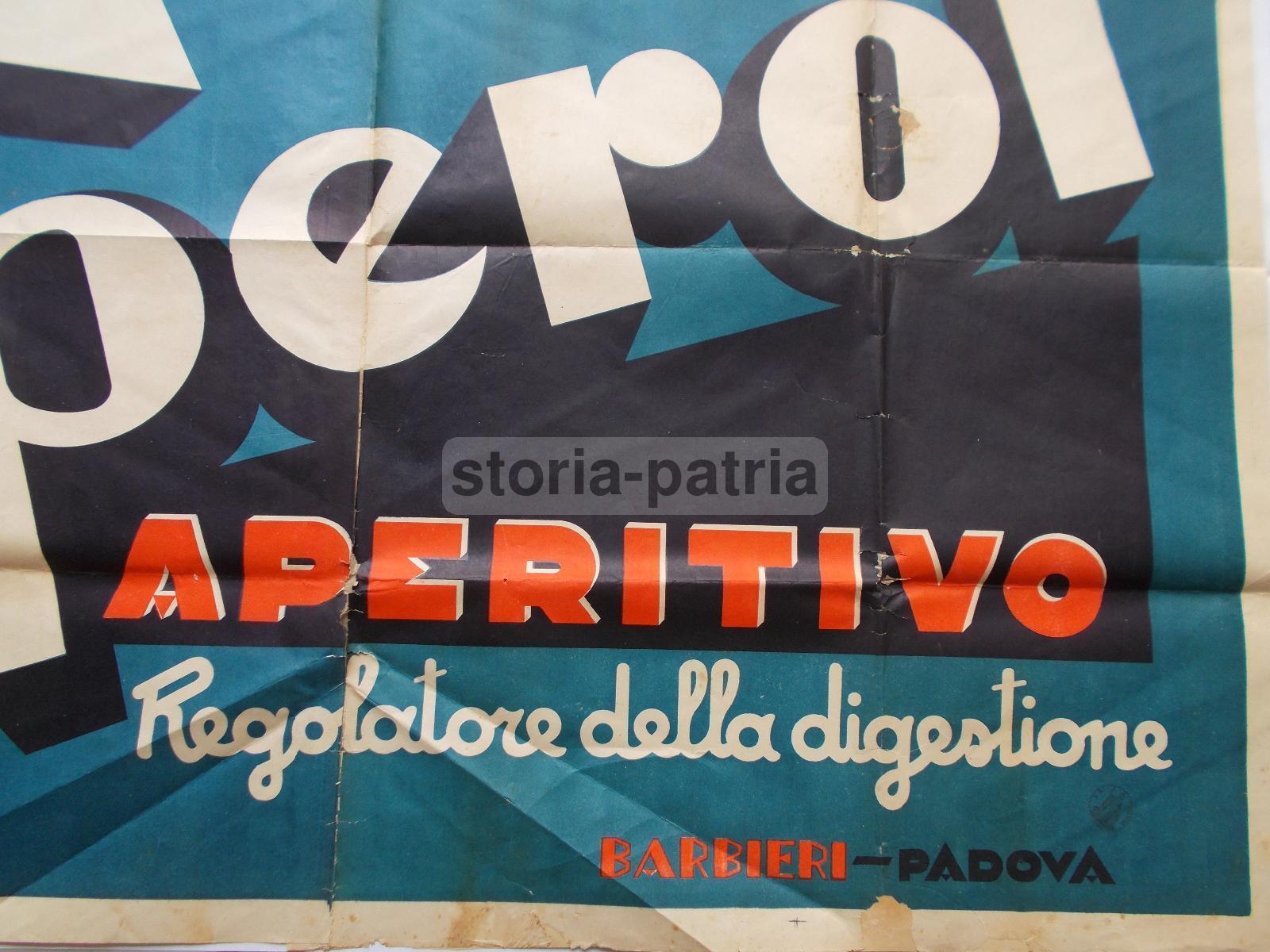 Bar, Caffetteria, Aperitivo, Digestivo, Padova, Barbieri, Menegazzo, Aperol, Manifesto immagine 3