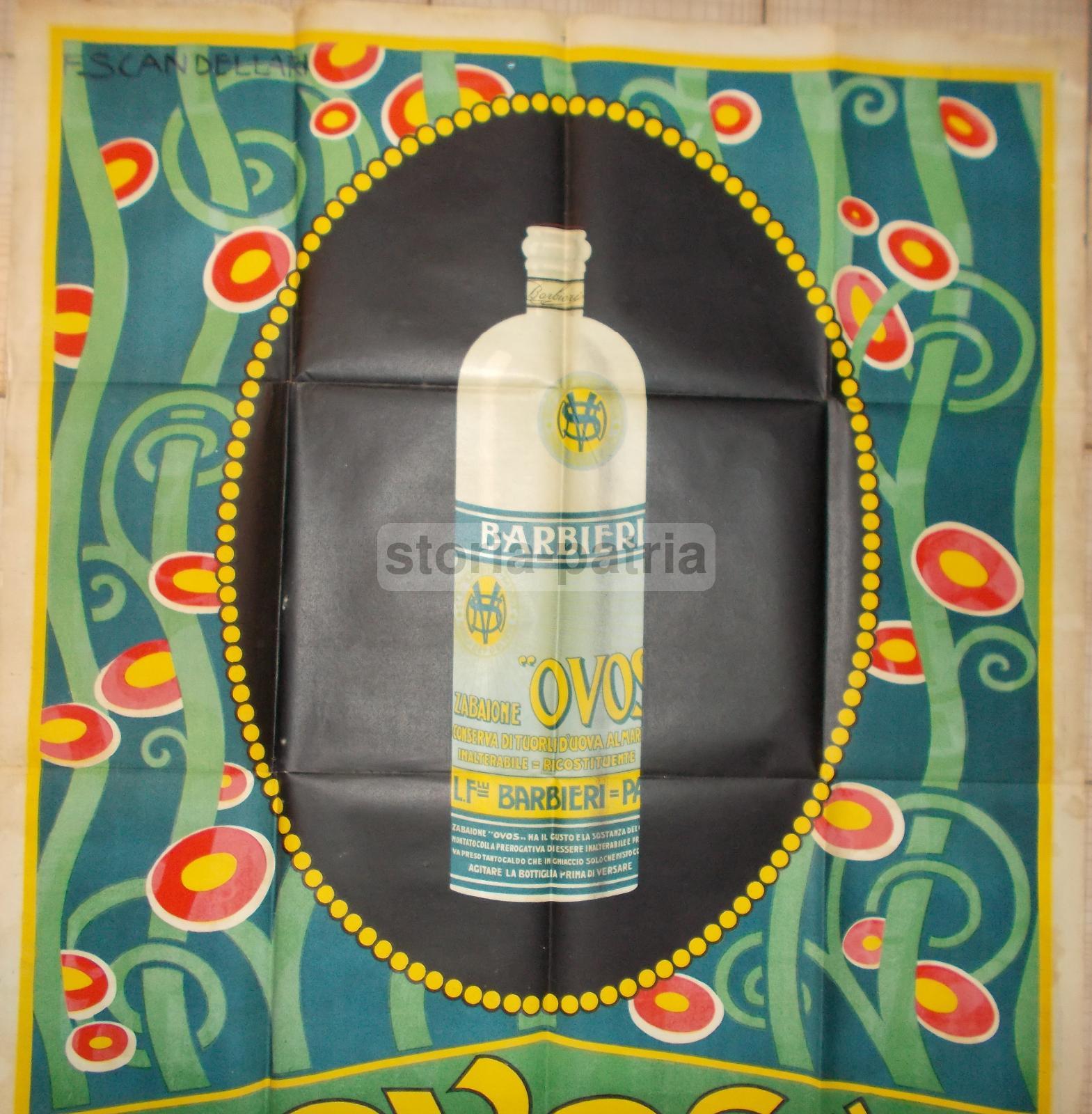 Bar, Caffetteria, Distilleria, Liquore Alluovo, Manifesto Pubblicitario, Scandellari immagine 10