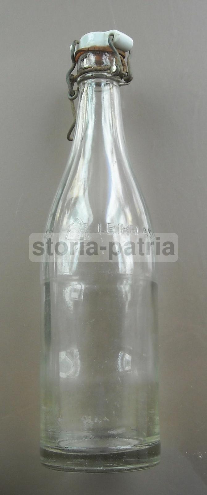 Bella Bottiglia Vetro, Tappo, Pubblicitaria, Bevande, Deutscher Brunnen Leihflasche immagine 3