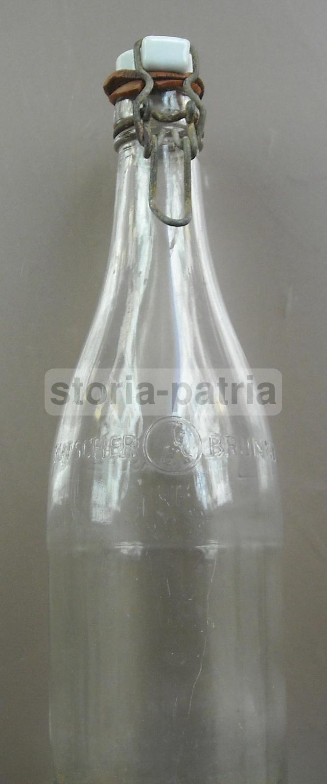 Bella Bottiglia Vetro, Tappo, Pubblicitaria, Bevande, Deutscher Brunnen Leihflasche immagine 4