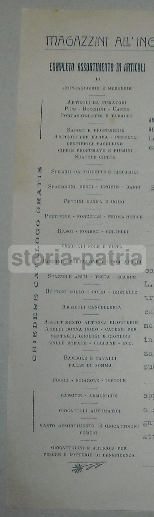 Bologna, Antica Pubblicitaria, Carta Da Lettera Intestata, Giocattoli, Chincaglierie immagine 2