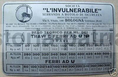 Bologna, Fabbrica Serrande, Tecnica, Ferro, Interessante Vecchia Pubblicitaria immagine 1