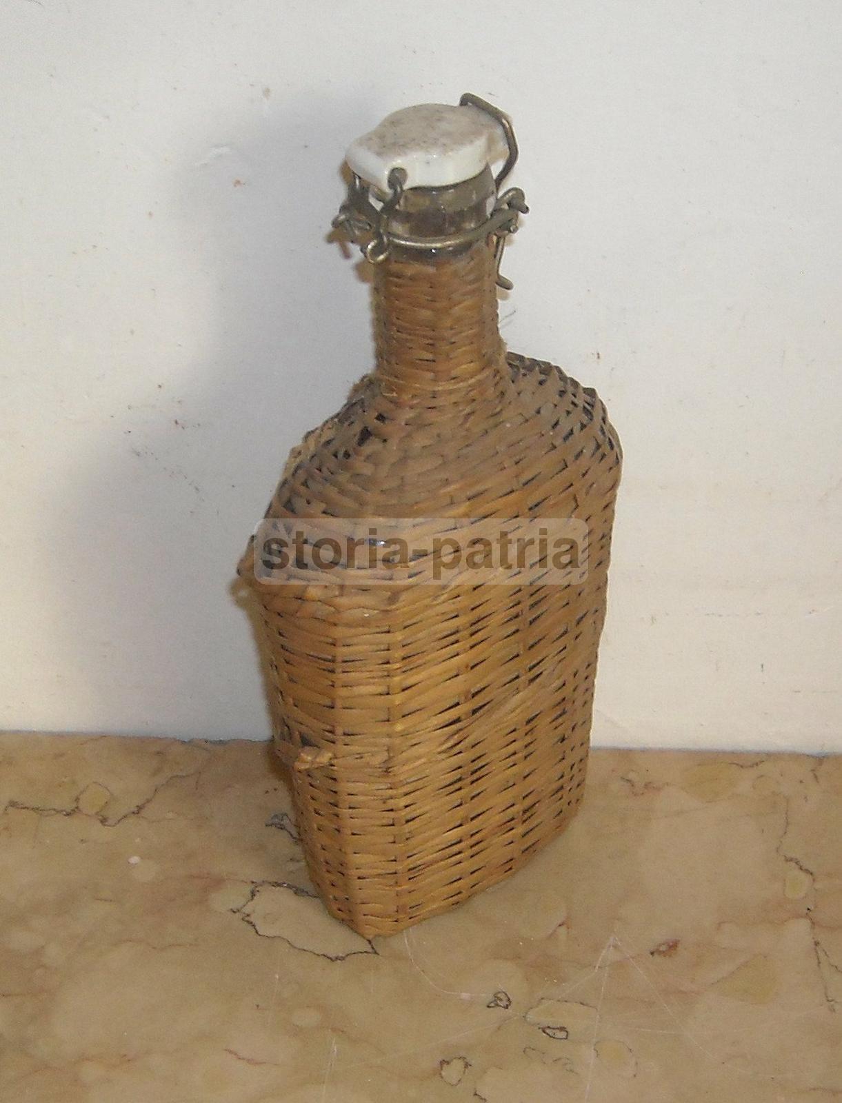 Bottiglia Da Collezione, Impagliata, Graziose Dimensioni, Profumeria, Printemps, Rara immagine 1