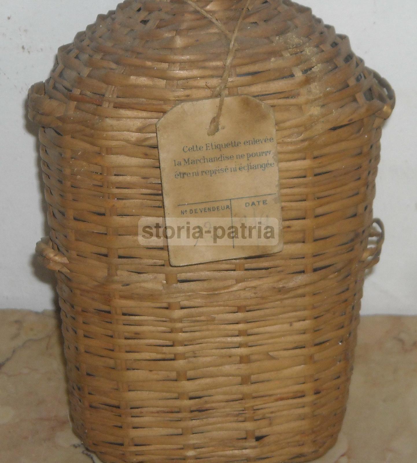 Bottiglia Da Collezione, Impagliata, Graziose Dimensioni, Profumeria, Printemps, Rara immagine 3