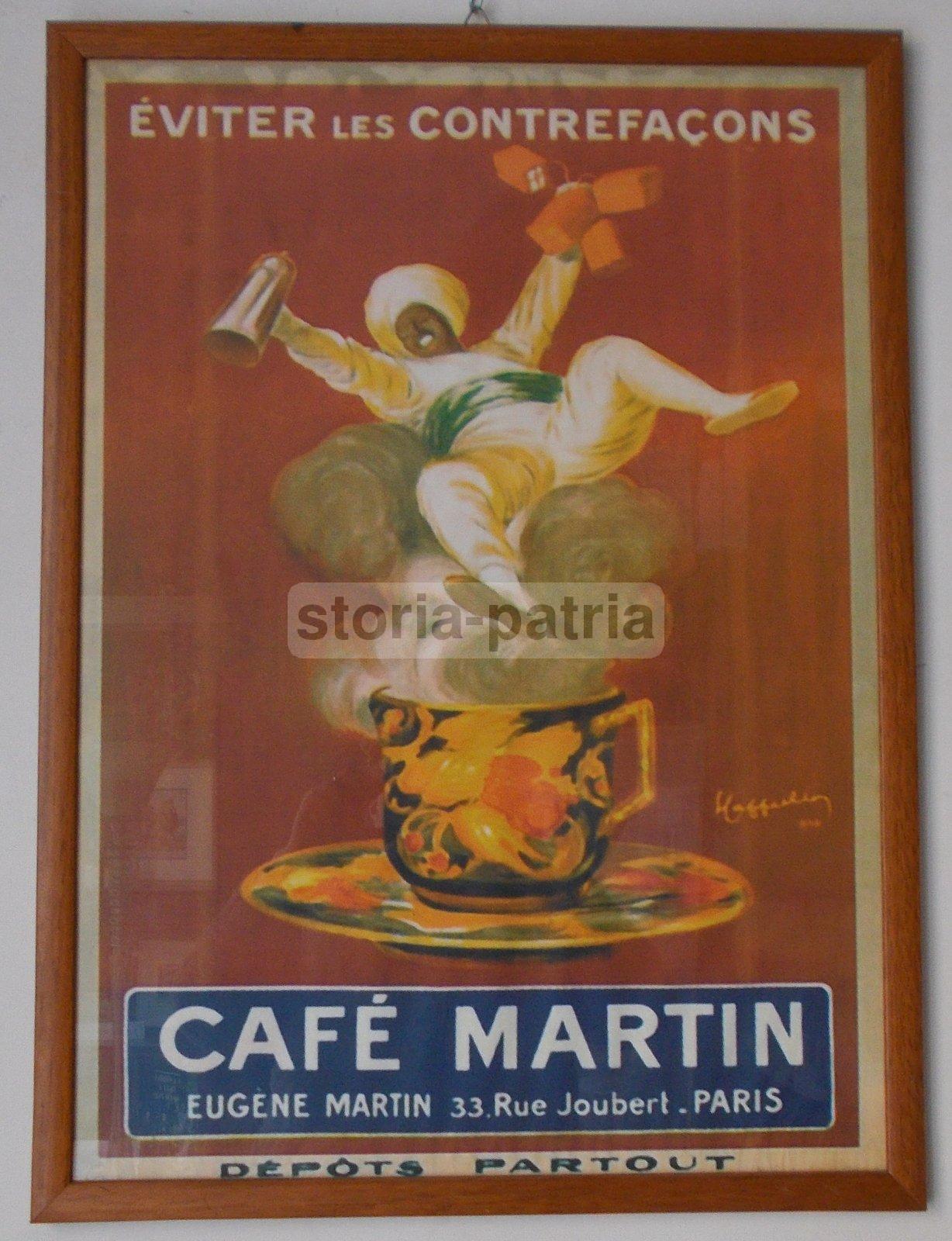 Cappiello, Bar, Caffetteria, Caffe, Parigi, Martin, Decorativo Reprint Pubblicitario immagine 1