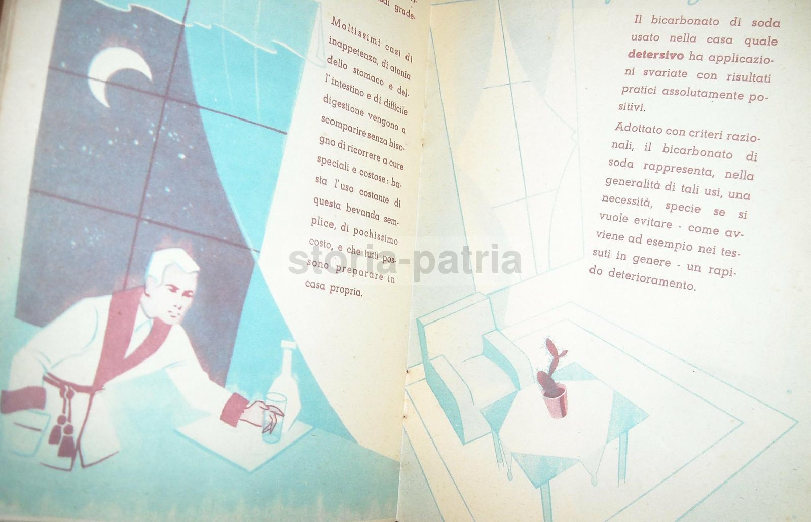 Chimica, Sanitaria, Economia Domestica, Cucina, Bucato, Bicarbonato Solvay, Pubblicita immagine 5