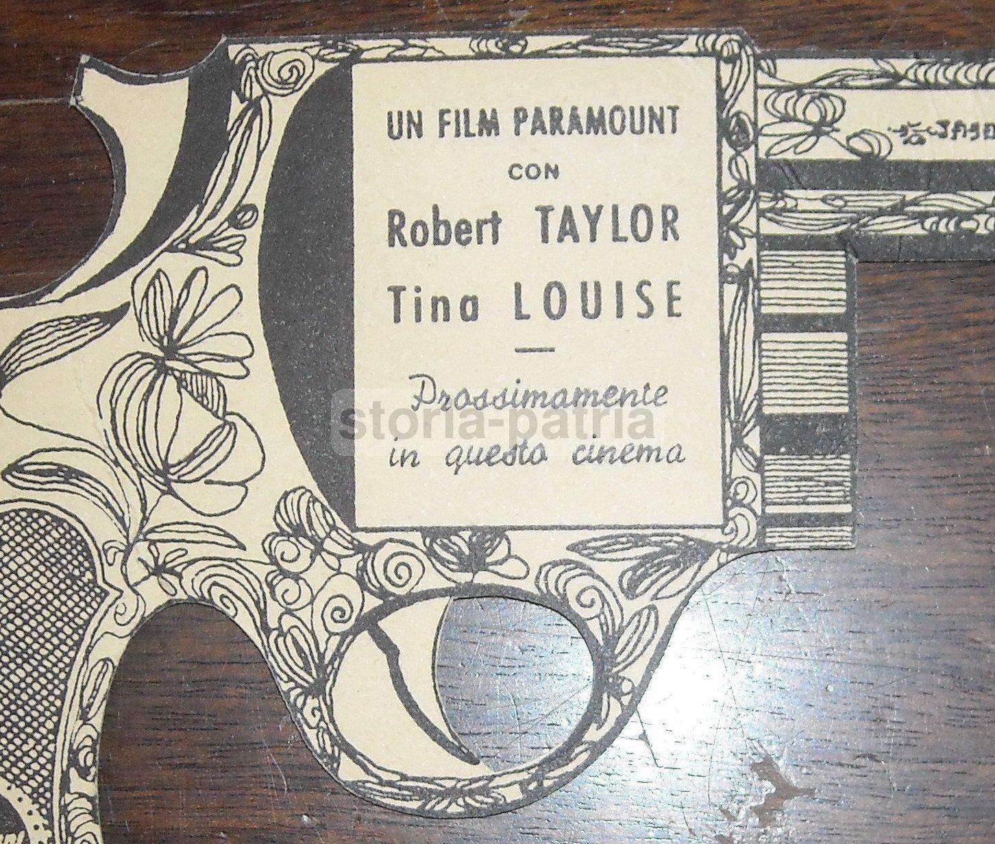 Cinema, Film d'Epoca, Inusuale Pubblicitaria, Paramount, Attori Taylor E Louise, Rara immagine 2