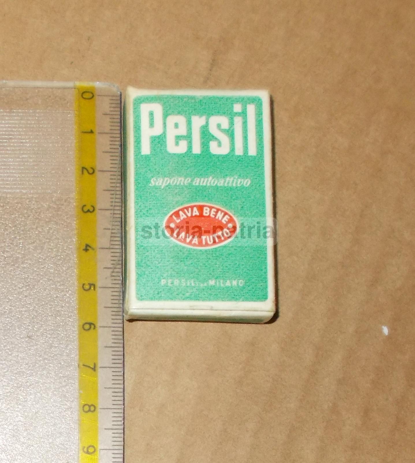 Cosmesi, Igiene, Sapone Autoattivo, Persil, Milano, Inusuale Minuscola Pubblicitaria immagine 1