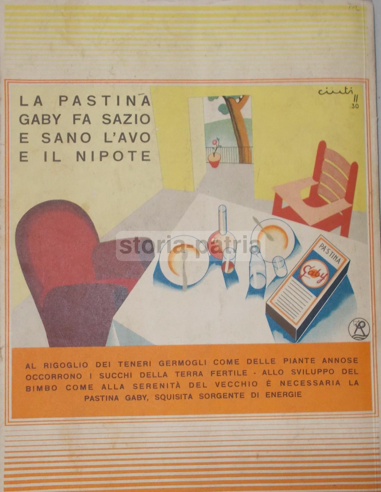 Cucina, Gastronomia, Pasta, Pastina Gaby, Pubblicitaria d'Epoca, Cinti, Maslianico, 30 immagine 1