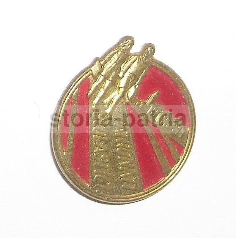 Didattica, Pedagogia, Scuola, Patronato, Vecchio Distintivo, Coppia Di Studenti immagine 2