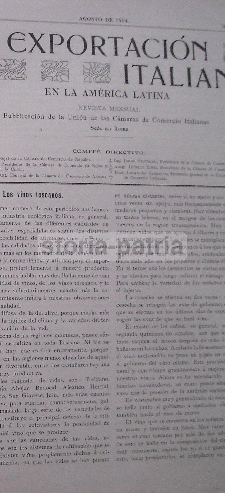 Economia, Commercio, Esportazione, Vino Toscano, Salmoiraghi, Carrozze Belloni, Diena immagine 11