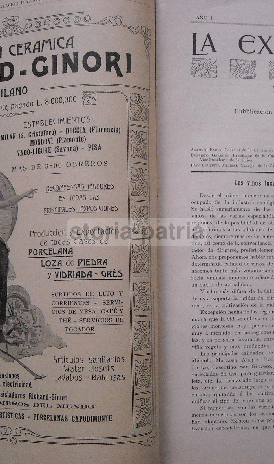 Economia, Commercio, Esportazione, Vino Toscano, Salmoiraghi, Carrozze Belloni, Diena immagine 12