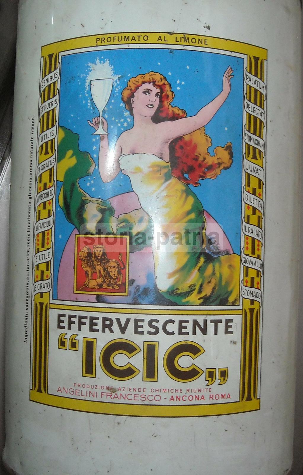 Effervescente Icic, Angelini, Ancona, Roma, Bella Grafica Pubblicitaria, Barattolo immagine 5